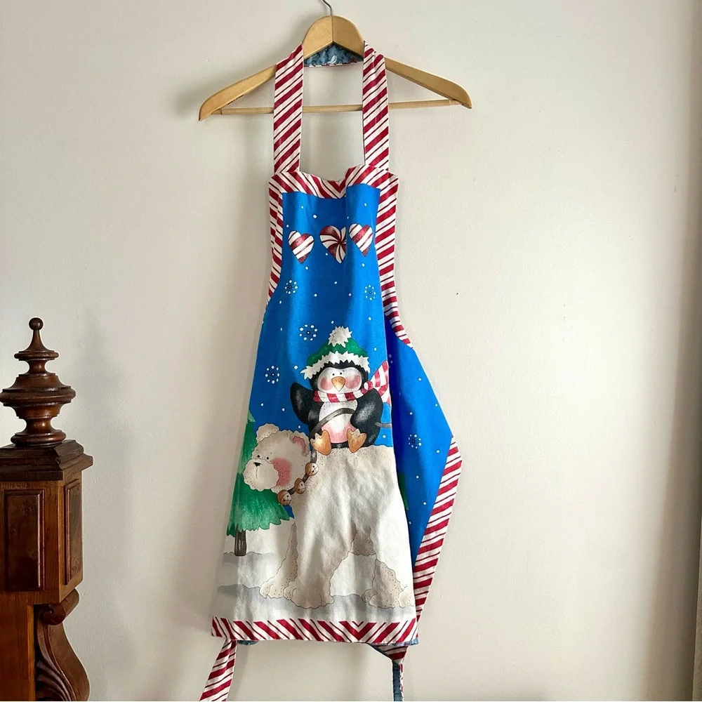Vintage‎ Reversible Christmas Duck Apron